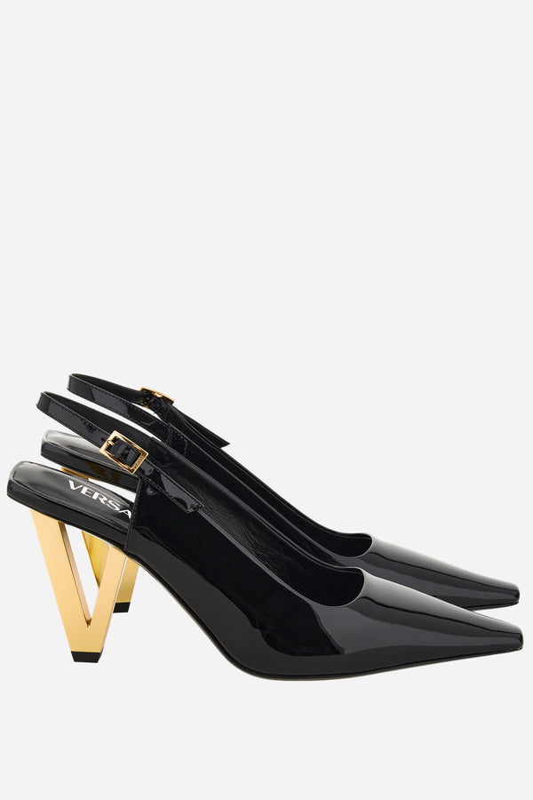 V2025 Sling Back In Patent Leather