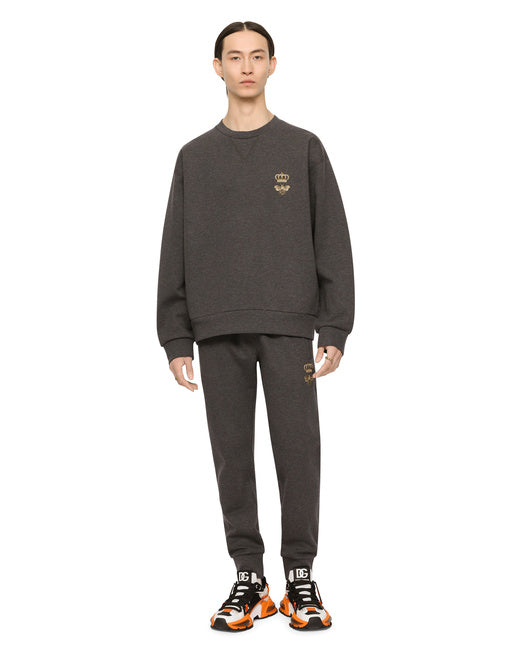 JERSEY SWEATSHIRT WITH EMBROIDERY