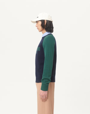 Maglia In Lana E Cotone Con Motivo Jacquard Chez Valentino