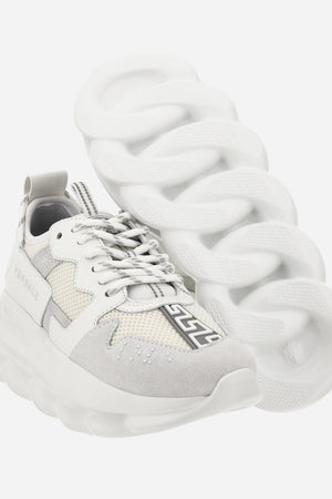 Chain Reaction Sneaker In Suede-Laether-Fabric