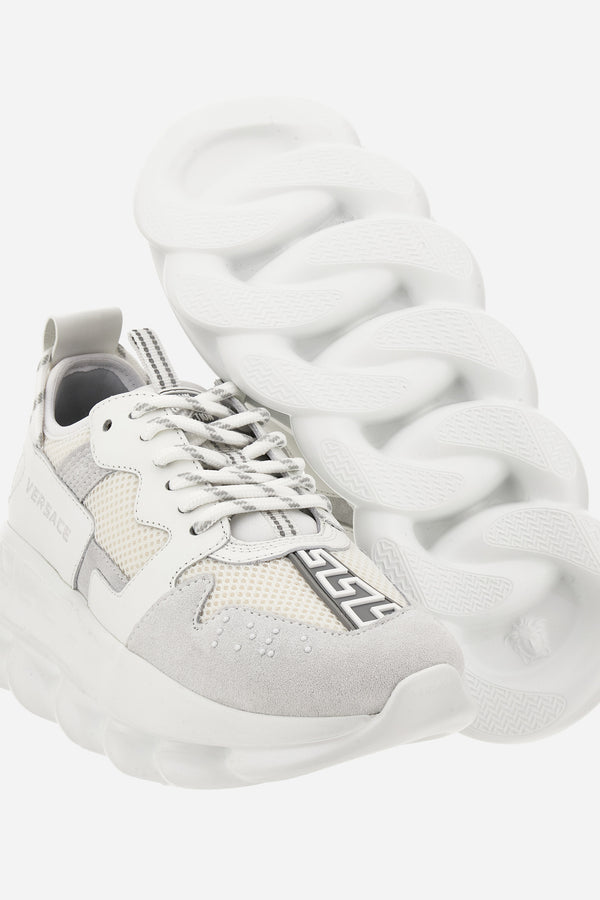 Chain Reaction Sneaker In Suede-Laether-Fabric