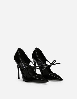 POLISHED CALFSKIN PUMPS