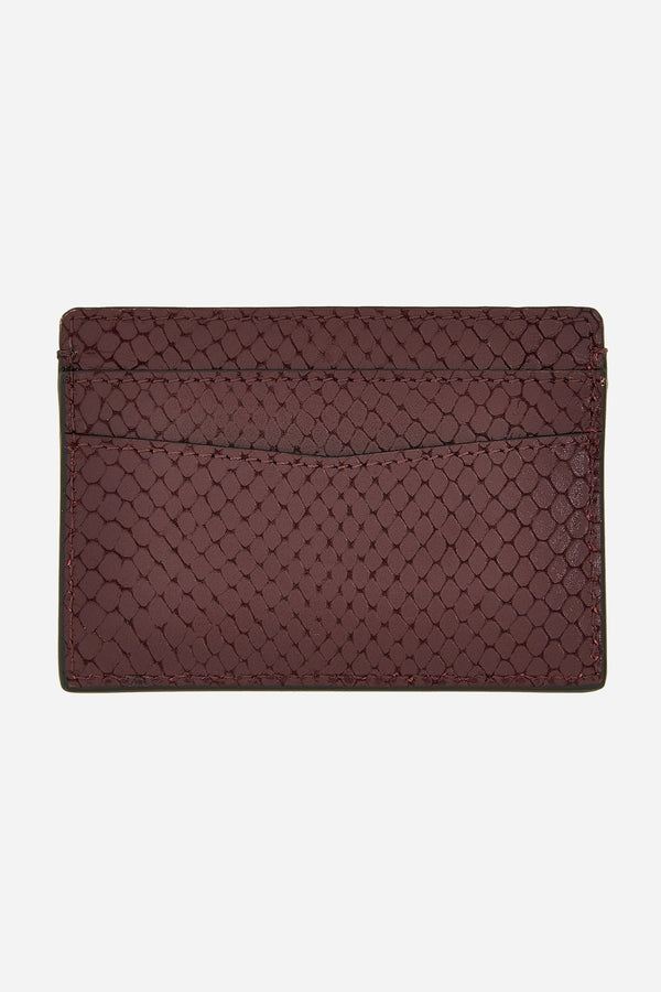 Icon Card Holder In Printed Ayers Calf Leather