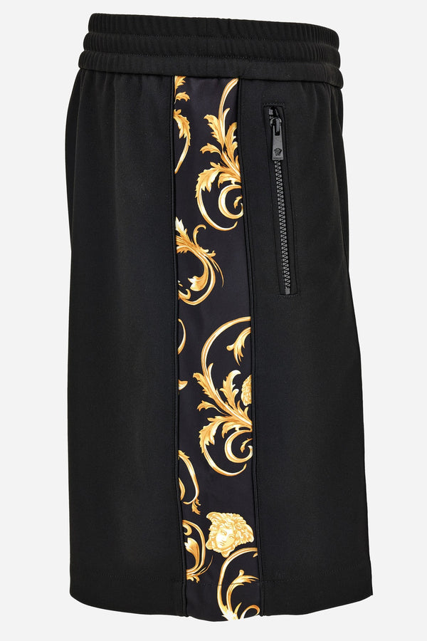 Sweatpant In Compact Techno Jersey Fabrics-Medusa Leafy Print