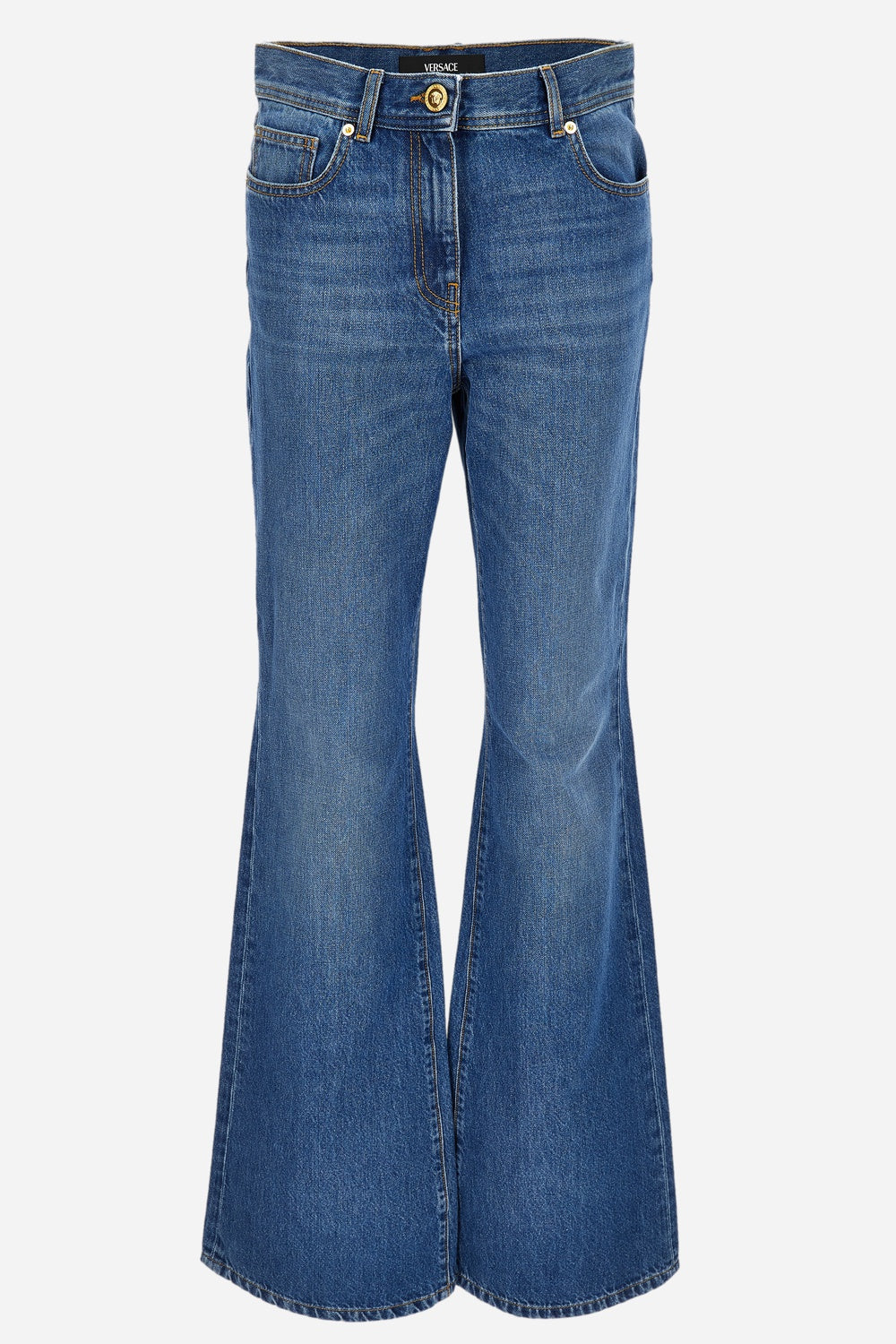 Pant Denim In Stone Wash Denim Fabric