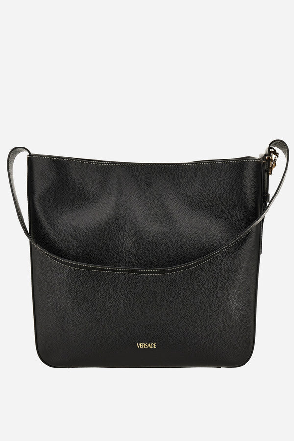 La Medusa Hobo In Grainy Calf Leather