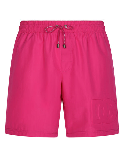 MID-LENGTH SWIM TRUNKS WITH EMBOSSED DG LOGO