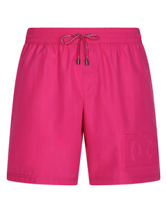 MID-LENGTH SWIM TRUNKS WITH EMBOSSED DG LOGO