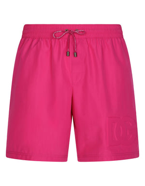 MID-LENGTH SWIM TRUNKS WITH EMBOSSED DG LOGO
