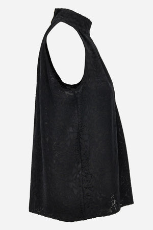 Blouse In Silk Mix Satin Baroque Devore