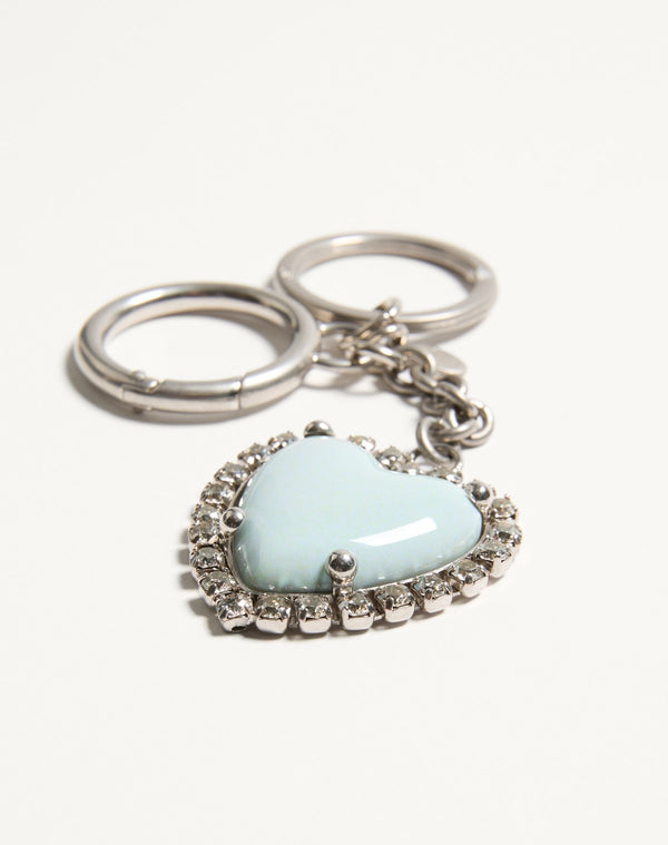 Charm Per Borse Con Portachiavi Coeur Hyperbole  In Metallo, Materiale Sintetico E Cristalli