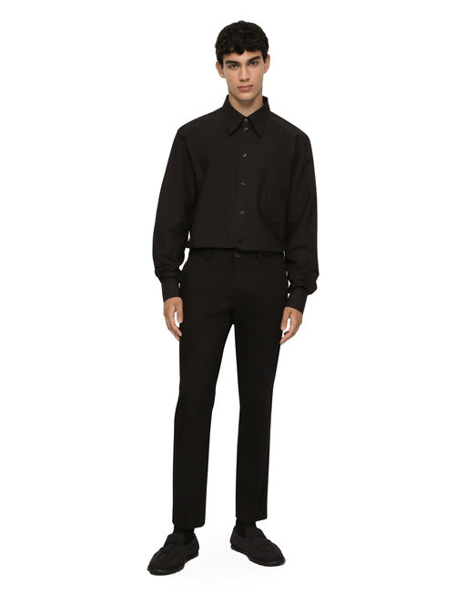 COTTON MARTINI-FIT SHIRT WITH HEAT-SEALED DG DETAIL