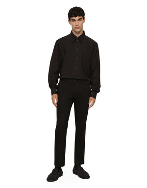 COTTON MARTINI-FIT SHIRT WITH HEAT-SEALED DG DETAIL