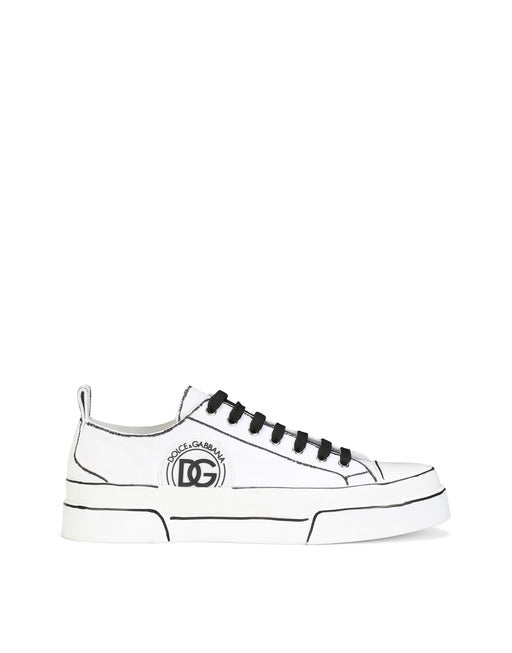 HAND-PAINTED CANVAS PORTOFINO LIGHT SNEAKERS