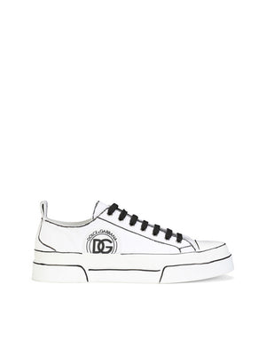 HAND-PAINTED CANVAS PORTOFINO LIGHT SNEAKERS
