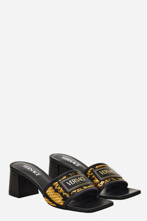 Theia Mule In Fabric-Calf Leather
