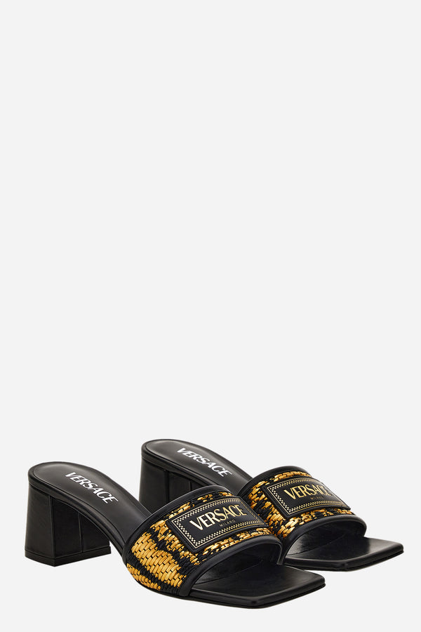 Theia Mule In Fabric-Calf Leather