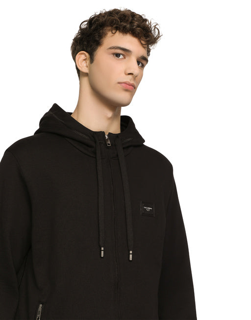 JERSEY ZIP-UP HOODIE