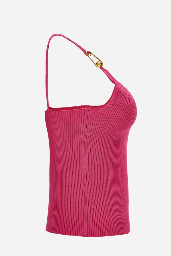 Knit Top In Viscose Stretch
