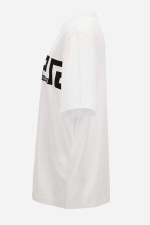 T-Shirt In Cotton Jersey-Greca Print