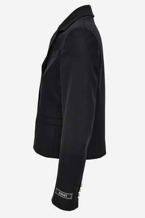 Informal Jacket In Fluid Cotton Gabardine Whit Barocco 92 Foulard