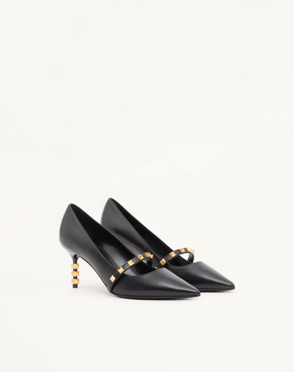 DÉCOLLETÉ ROCKSTUD CON TACCO SCULTURA IN VITELLO 70MM