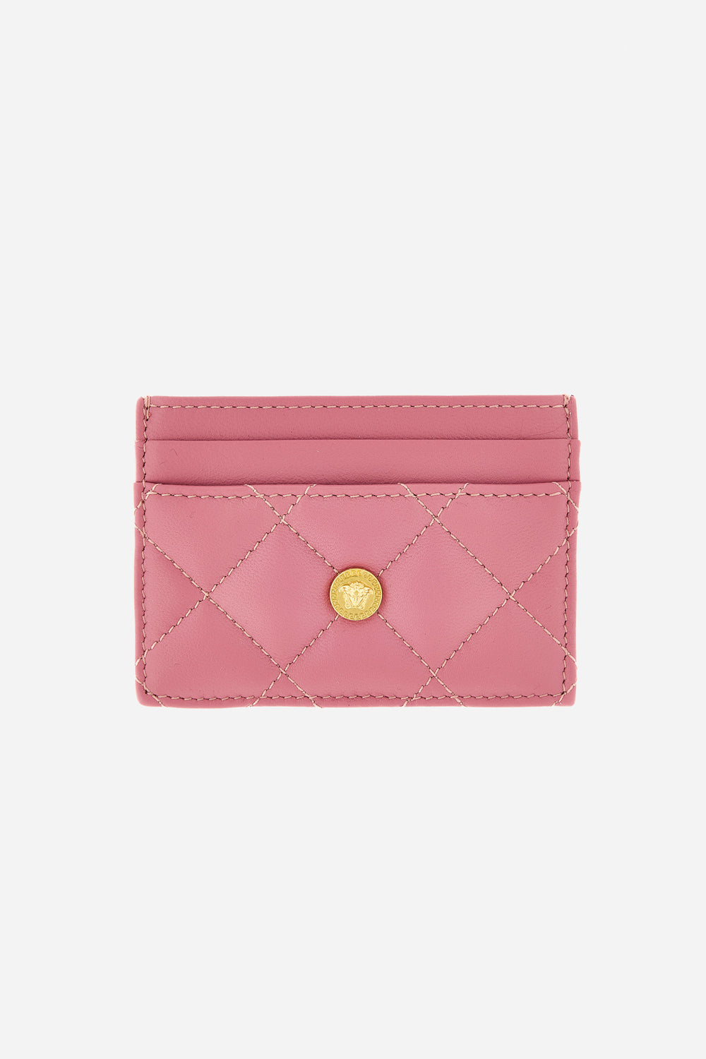 Icon Card Case In Quilted Lamb Leather