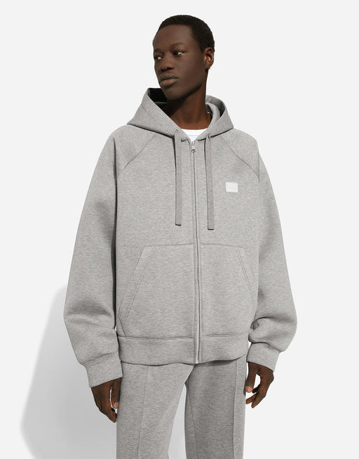 ZIP-UP HOODIE WITH TAG