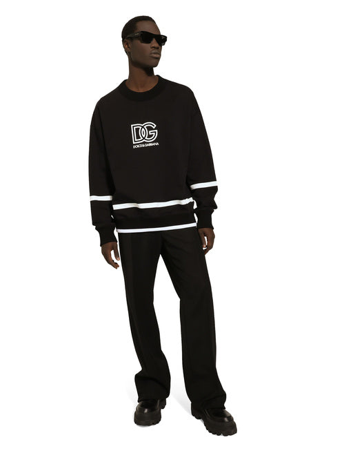 ROUND-NECK SWEATSHIRT WITH DG LOGO