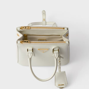 Galleria Mini Saffiano Vernice White
