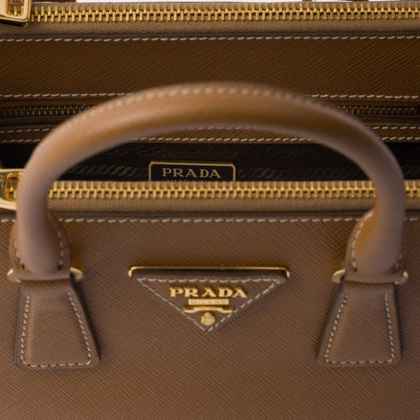 Galleria Mini Saffiano Caramel