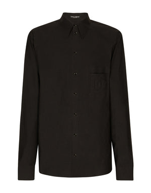 COTTON MARTINI-FIT SHIRT WITH HEAT-SEALED DG DETAIL