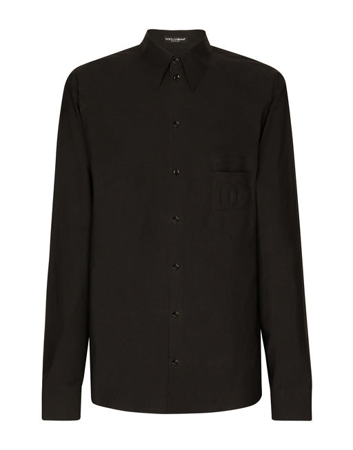 COTTON MARTINI-FIT SHIRT WITH HEAT-SEALED DG DETAIL