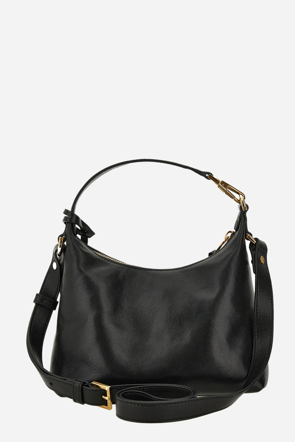 Versace Tag Hobo In Lamb Leather