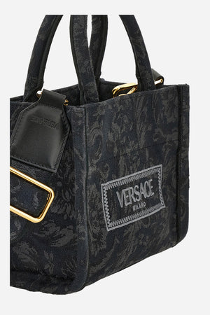 Athena Extra Smalltote In Embroidery Jacquard  Barocco-Calf Leather