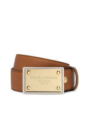 GRAINY CALFSKIN BELT