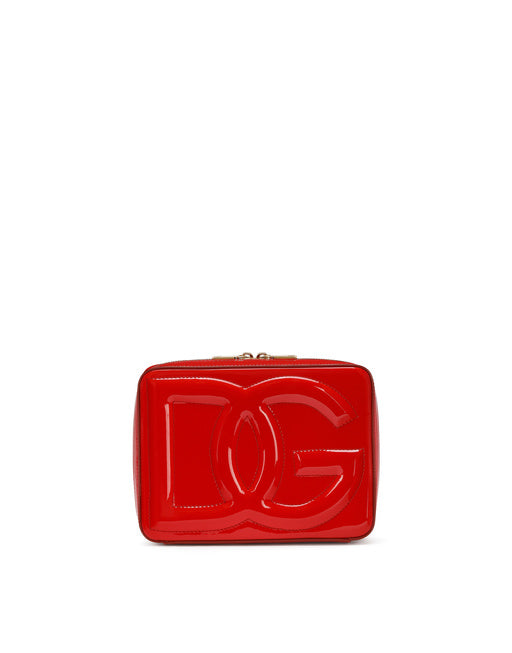 MEDIUM PATENT LEATHER DG LOGO BAG CAMERA BAG