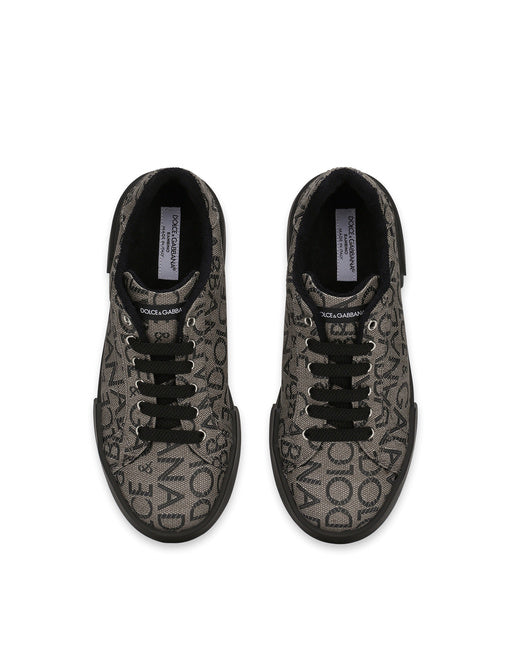 PORTOFINO SNEAKERS IN COATED JACQUARD LOGO