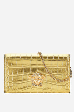 La Medusa Mini Bag In Embossed Croc Laminated Calf Leather