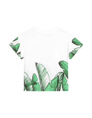 JERSEY T-SHIRT WITH BANANA-TREE DG LOGO PRINT