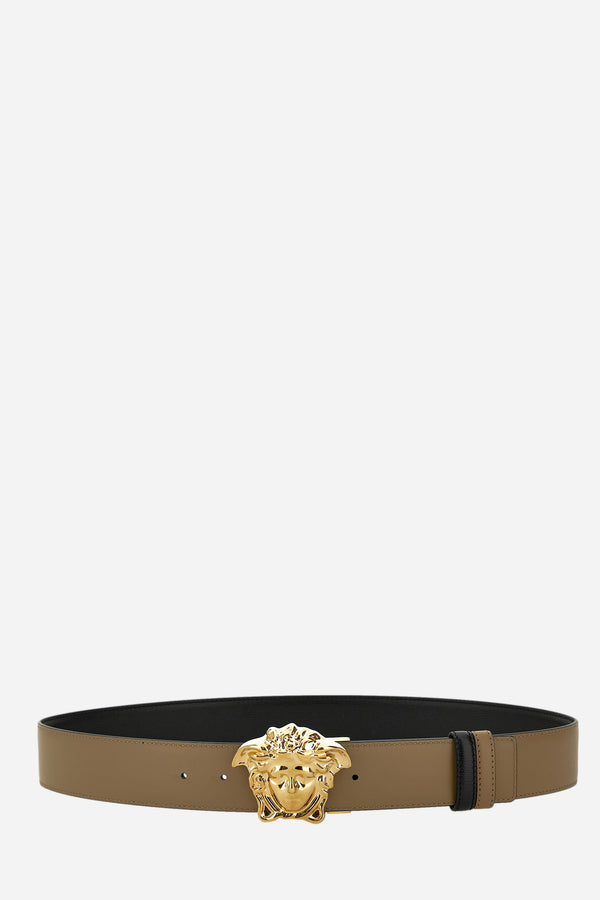 La Medusa Reversible Belt 4 Cm In Calf Leather