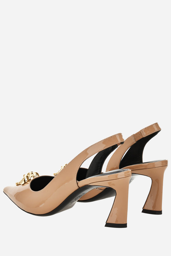 La Medusa Sling Back  In Patent Leather