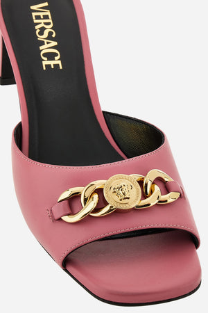 Icon Chain Mule  In Calf Leather