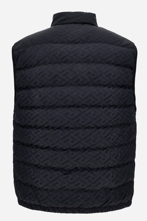 Down Jacket/Vest In Technical Fabric Jacquard Monogram Lightweight