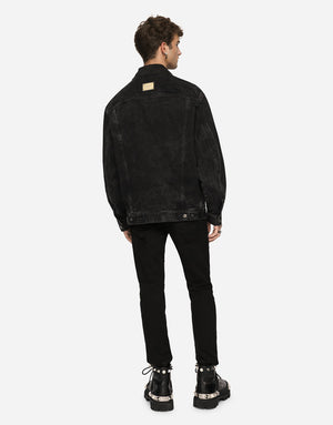 GRAY WASH DENIM JACKET