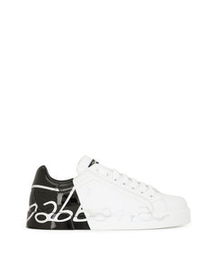 TWO-TONE SNEAKERS WITH DG LACES