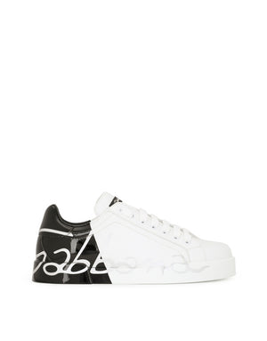 TWO-TONE SNEAKERS WITH DG LACES