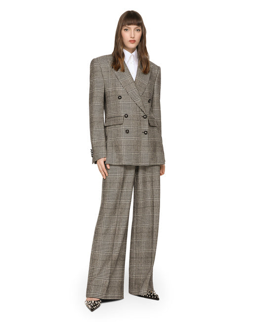 GLEN PLAID JACKET WITH VENTS