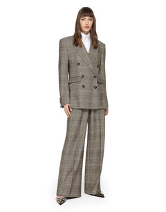 GLEN PLAID JACKET WITH VENTS
