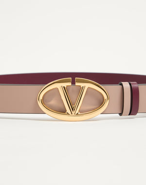 Cintura Reversibile Vlogo The Bold Edition In Vitello 30 Mm